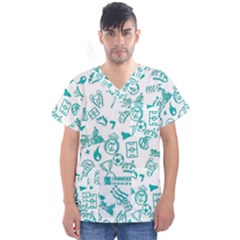 Men s V-Neck Scrub Top 