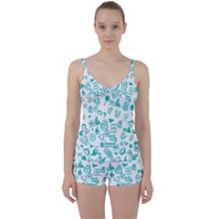 Tie Front Two Piece Tankini 