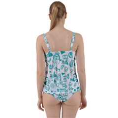 Twist Front Tankini Set 