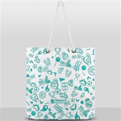 Full Print Rope Handle Tote (Large) 