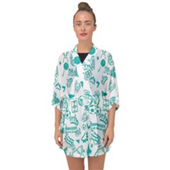 Half Sleeve Chiffon Kimono 