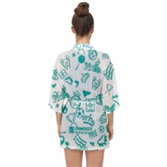 Half Sleeve Chiffon Kimono 