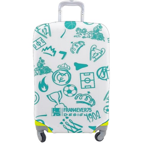 Real Madrid, Background, Pattern, Sport Luggage Cover (Large) from ArtsNow.com