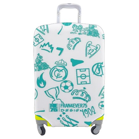 Real Madrid, Background, Pattern, Sport Luggage Cover (Medium) from ArtsNow.com