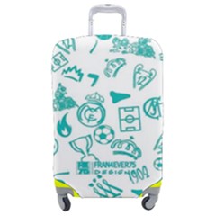 Real Madrid, Background, Pattern, Sport Luggage Cover (Medium) from ArtsNow.com