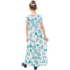 Kids  Short Sleeve Maxi Dress 