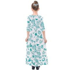 Kids  Quarter Sleeve Maxi Dress 