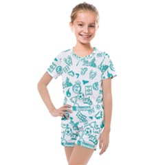 Kids  Mesh T-Shirt and Shorts Set 