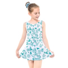 Kids  Skater Dress Swimsuit 