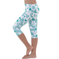 Kids  Lightweight Velour Capri Leggings  