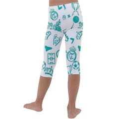 Kids  Lightweight Velour Capri Leggings  