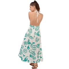 Backless Maxi Beach Dress 