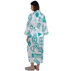 Maxi Satin Kimono 