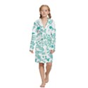 Kids  Long Sleeve Velvet Lounge Robe 