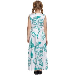 Kids  Satin Sleeveless Maxi Dress 