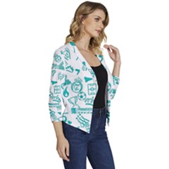 Women s Casual 3/4 Sleeve Spring Jacket 