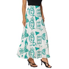 Tiered Ruffle Maxi Skirt 