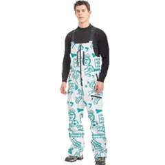 Men s Front Zip Ski And Snowboard Bib Pants 