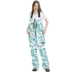 Women s Front Zip Ski And Snowboard Bib Pants 