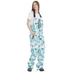 Women s Front Zip Ski And Snowboard Bib Pants 