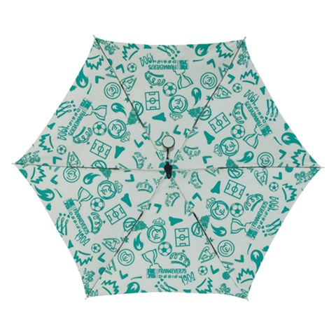 Real Madrid, Background, Pattern, Sport Automatic Folding Umbrella with Case (Small) from ArtsNow.com