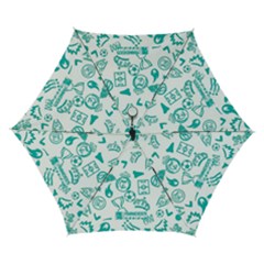 Real Madrid, Background, Pattern, Sport Automatic Folding Umbrella with Case (Small) from ArtsNow.com