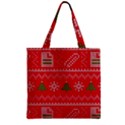 Zipper Grocery Tote Bag 