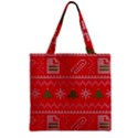 Zipper Grocery Tote Bag 