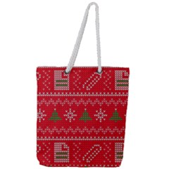 Full Print Rope Handle Tote (Large) 