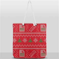 Full Print Rope Handle Tote (Large) 