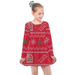 Kids  Long Sleeve Dress 