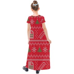 Kids  Short Sleeve Maxi Dress 