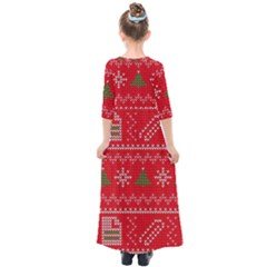 Kids  Quarter Sleeve Maxi Dress 