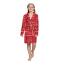 Kids  Long Sleeve Velvet Lounge Robe 