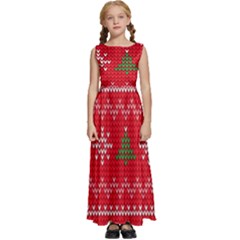 Kids  Satin Sleeveless Maxi Dress 