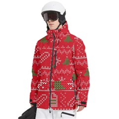 Men s Multi Pockets Zip Ski and Snowboard Waterproof Breathable Jacket 