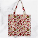 Zipper Grocery Tote Bag 