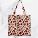 Zipper Grocery Tote Bag 