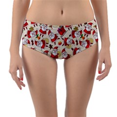 Reversible Mid-Waist Bikini Bottoms 