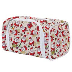 Santa Claus Patterns, Christmas Decorations Toiletries Pouch from ArtsNow.com