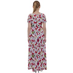 High Waist Short Sleeve Maxi Dress 