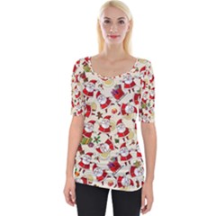 Wide Neckline T-Shirt 