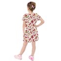 Kids  Short Sleeve Velvet Dress 