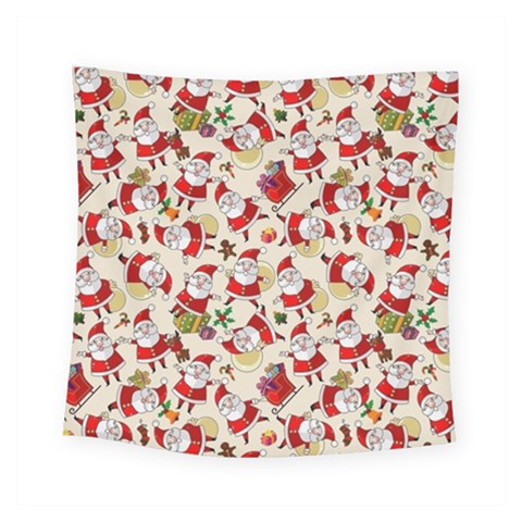 Santa Claus Patterns, Christmas Decorations Square Tapestry (Small) from ArtsNow.com