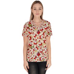 Women s V-Neck Scrub Top 