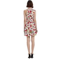 Cocktail Party Halter Sleeveless Dress With Pockets 