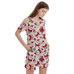 Women s Cold Shoulder Round Neck Mini Dress 