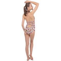 Halter Front Plunge Swimsuit 