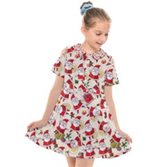 Kids  Short Sleeve Shirt Dress 