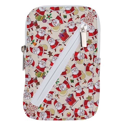 Santa Claus Patterns, Christmas Decorations Belt Pouch Bag (Small) from ArtsNow.com